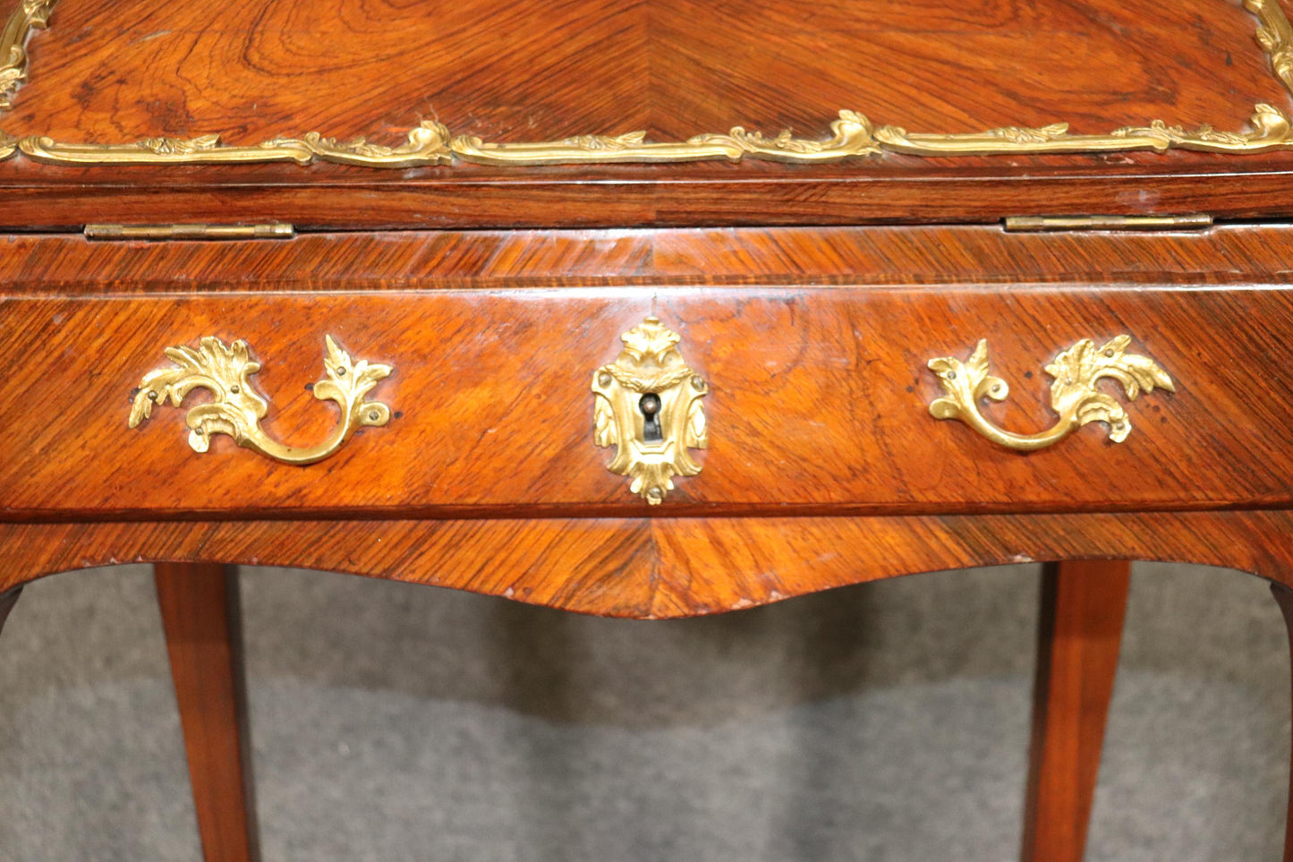 Fine Quality Francois Linke Style Bronze Mounted Petite Ladies Desk, 1870s