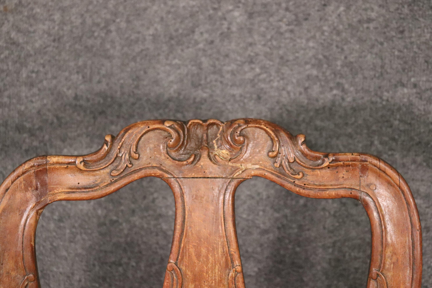 Period 1770s Era Italian Provincial Walnut Desk or Vanity Chair