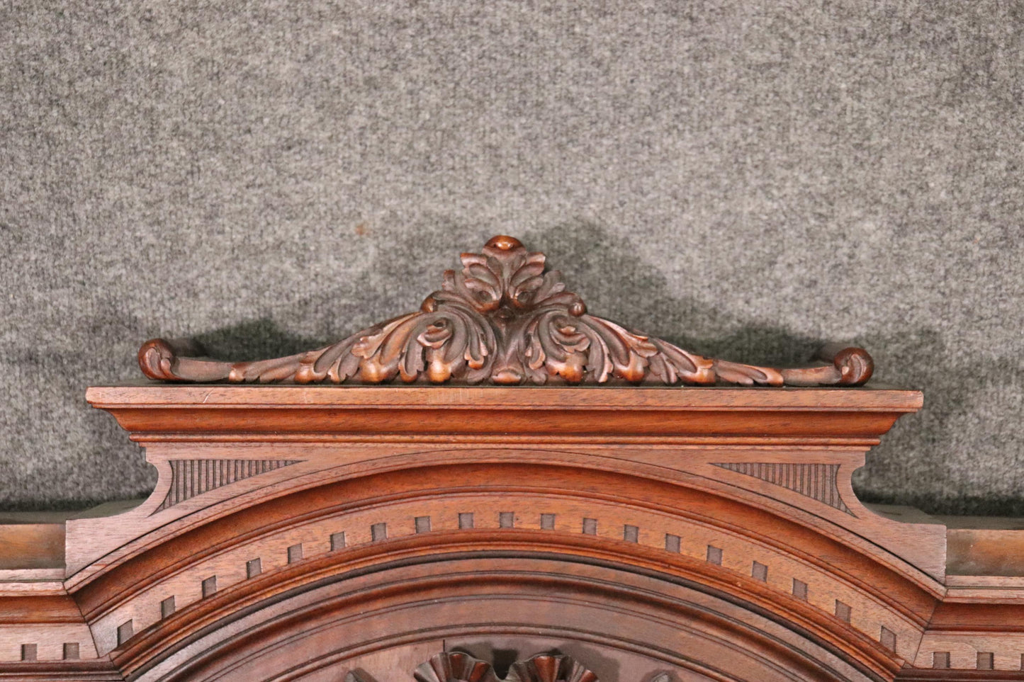 Fine carved Walnut French Louis XV Wall Mirror Circa 1890