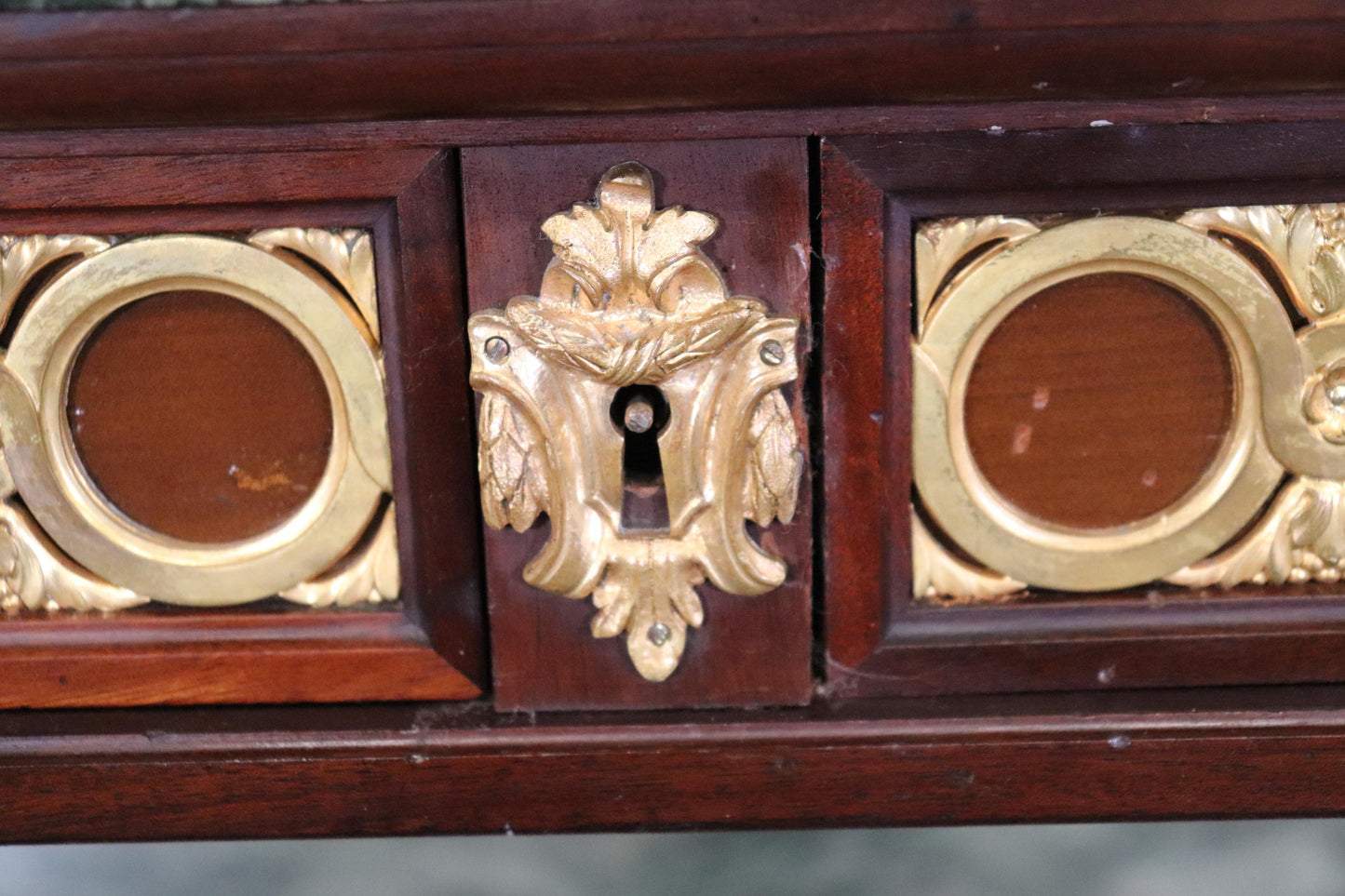 Fantastic French Louis XVI Marble Gold Dore' Bronze Mounted Sideboard Server