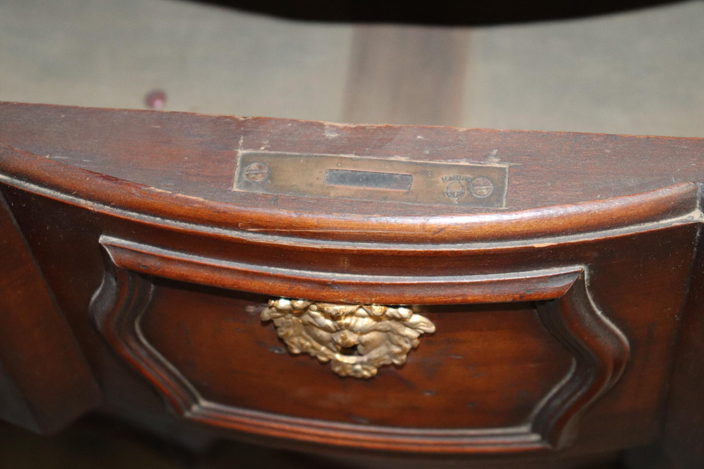 Antique Period French Louis XV French Provincial Walnut Commode Circa 1840