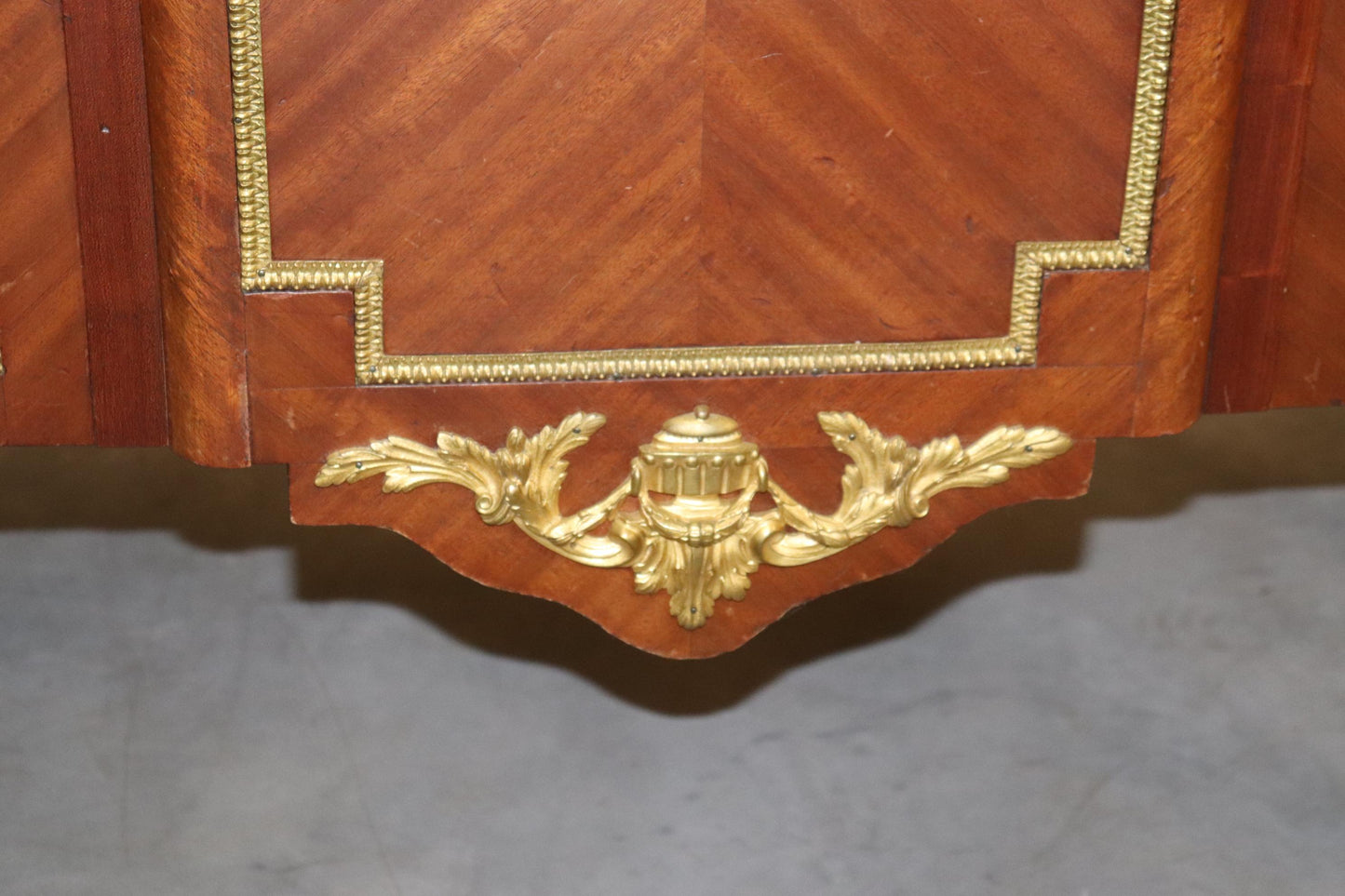 Fine Bronze Mounted French Louis XV Breche D' Alep Marble Commode Circa 1900