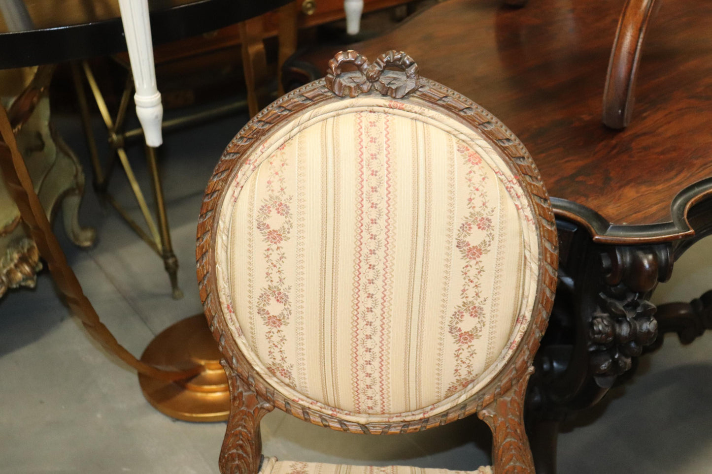 Fine Quality Pair of French Louis XVI Carved Side Chairs, Circa 1940s