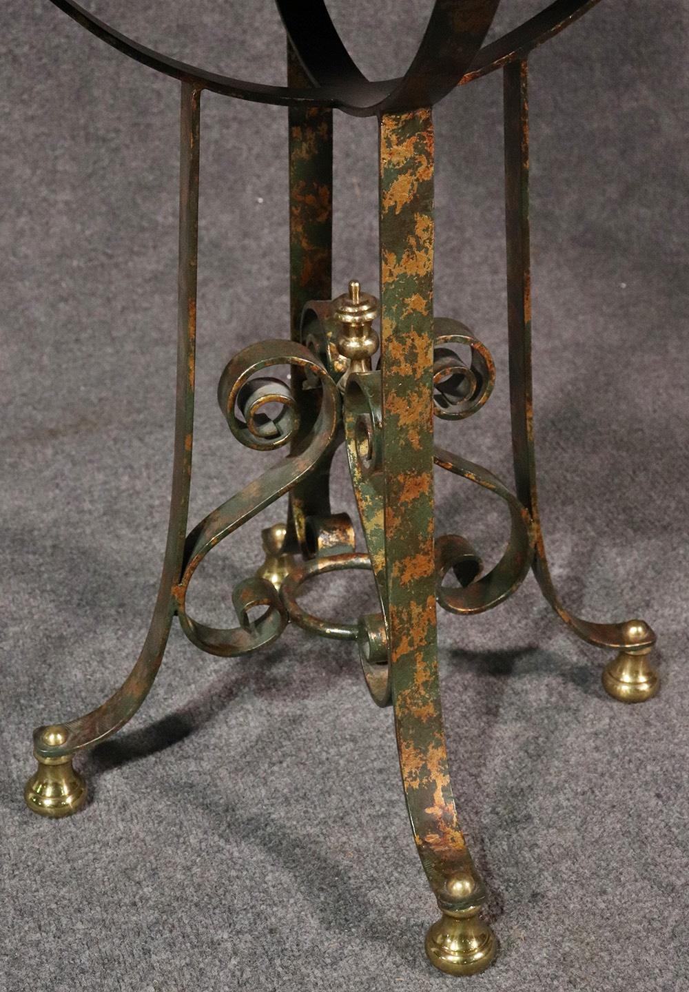 Italian Wrought Iron Gilt Center Table