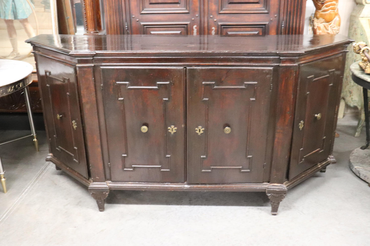 Rare Period French 1790s era Directoire Mahogany Sideboard Buffet