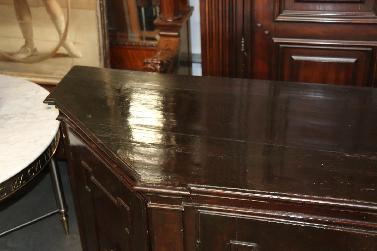 Rare Period French 1790s era Directoire Mahogany Sideboard Buffet