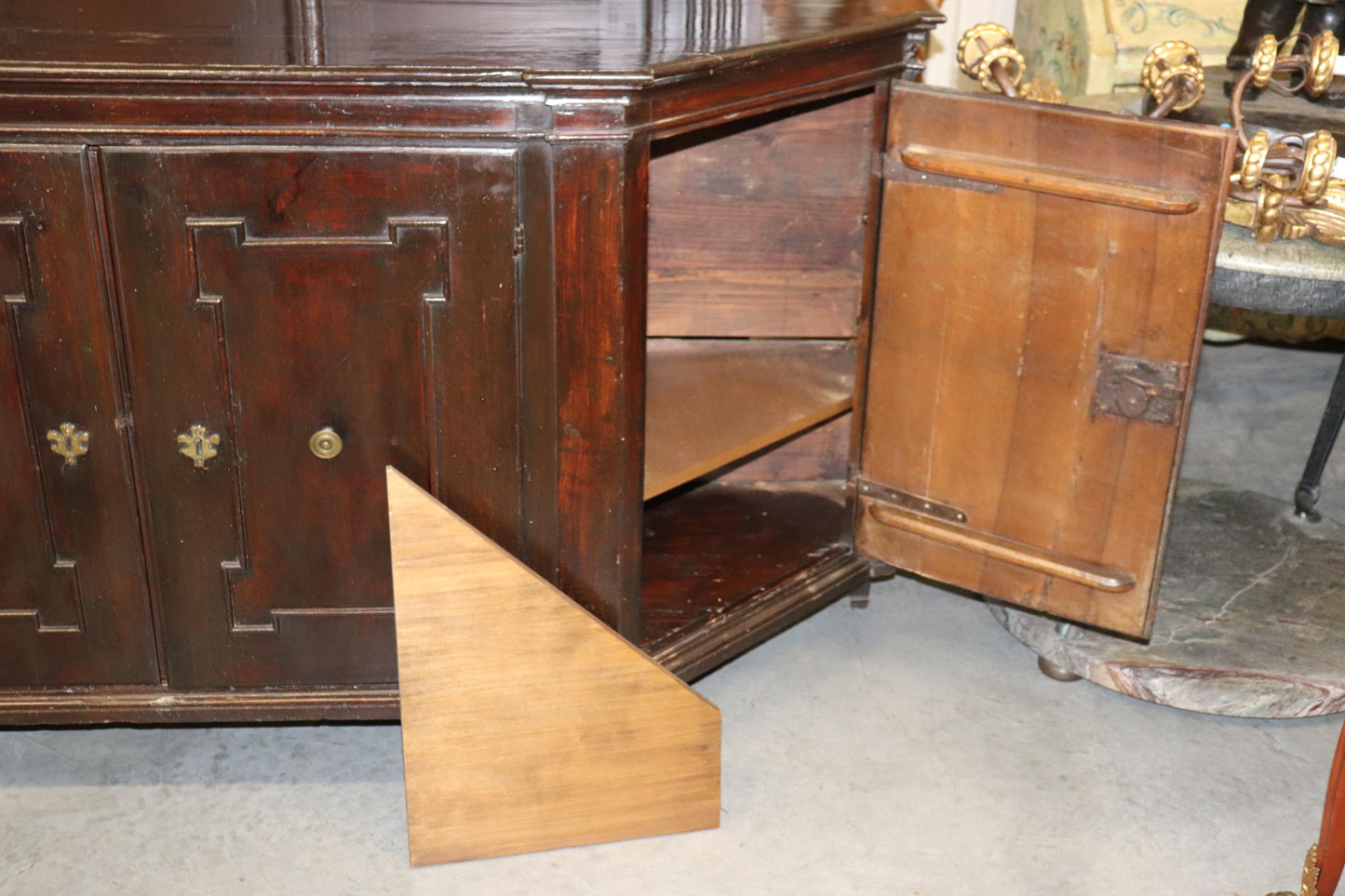 Rare Period French 1790s era Directoire Mahogany Sideboard Buffet