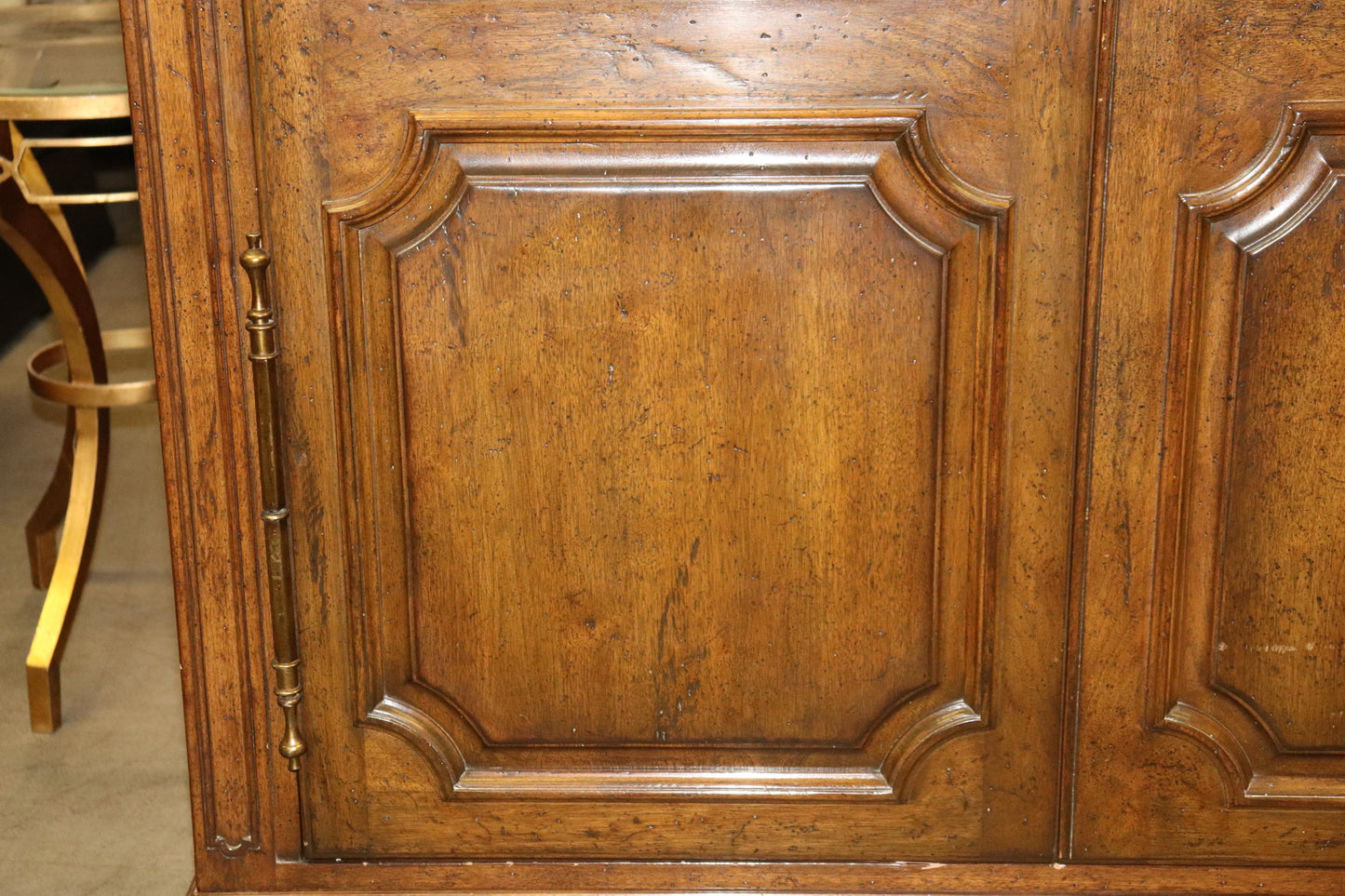 Auffray & Co Walnut French Louis XVI Open Door Armoire Circa 1960