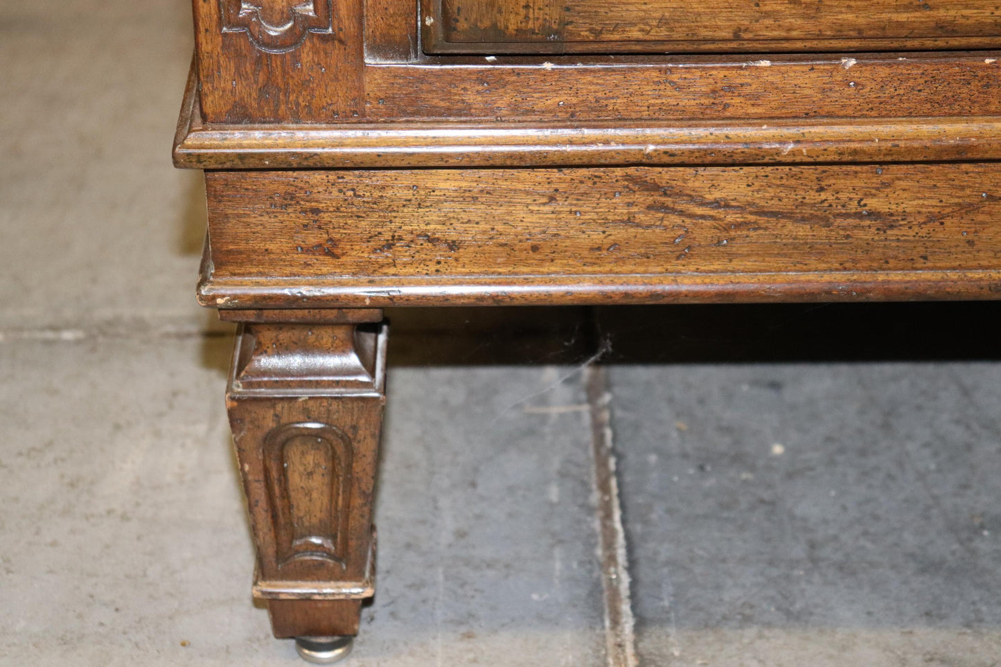 Auffray & Co Walnut French Louis XVI Open Door Armoire Circa 1960