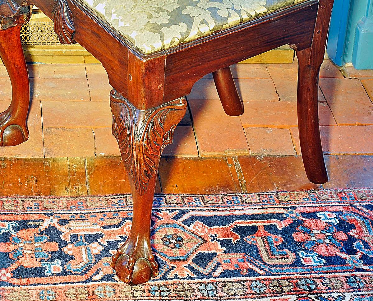 Pair of Important Philadelphia Shell Carved Walnut Chippendale Side Chairs C1765