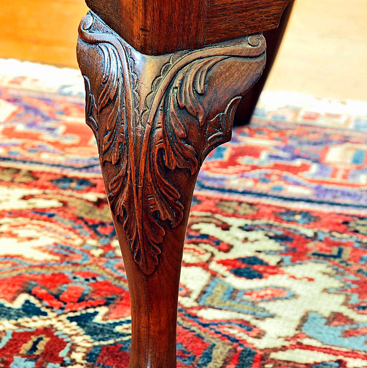 Pair of Important Philadelphia Shell Carved Walnut Chippendale Side Chairs C1765