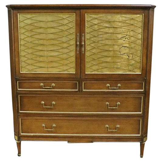 Fine Quality Maison Jansen Style Directoire Tall Dresser Wardrobe