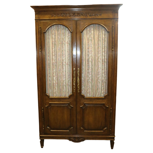 Auffray & Co Walnut French Louis XVI Open Door Armoire Circa 1960