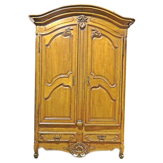 French Country Arched Top Mid 1800s era Armoire