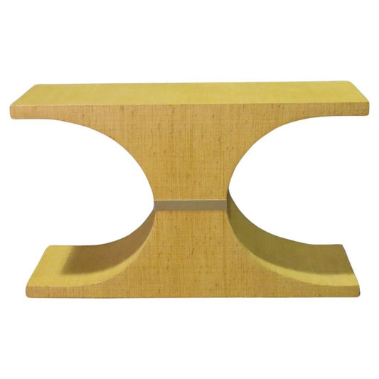 Karl Springer Canvas Wrapped Console Table