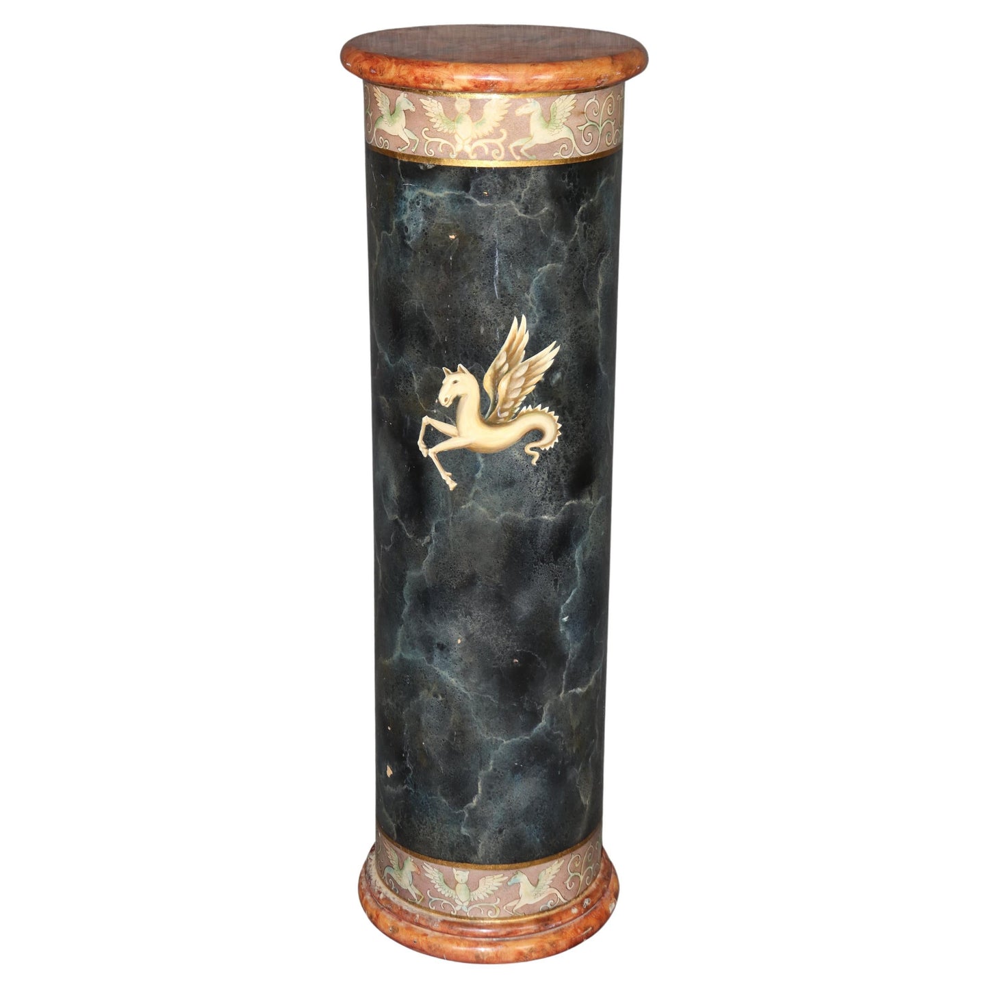 Superb Paint Decorated French Empire Neoclassical Pedestal Fern Stand